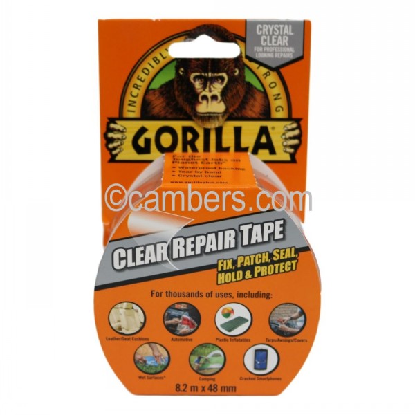 Gorilla Clear Repair Tape 8.2m x 48mm Cambers Country Store